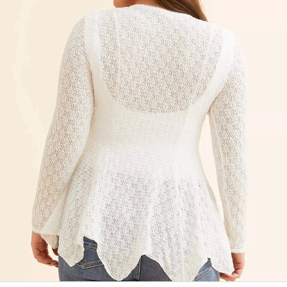 FREE PEOPLE Janey Lace Blouse